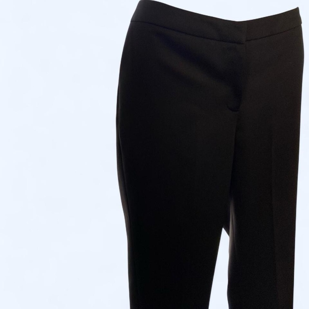 Kasper Classic Black Satin Textured Women's Trousers 10 P